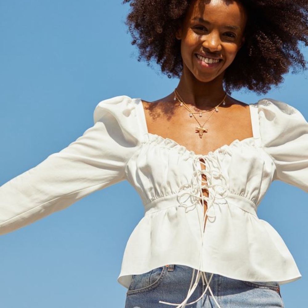 H&M x Brock Collection Lyocell-blend Blouse